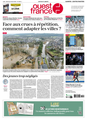Cover of Ouest-France (Quimper Centre-Finistere)