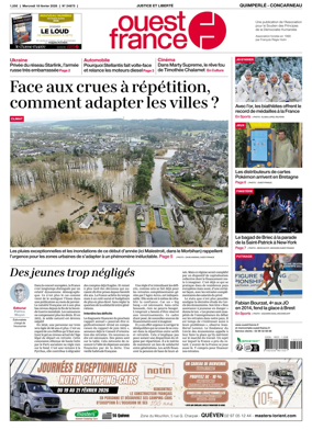 Cover of Ouest-France (Quimperle Concarneau)