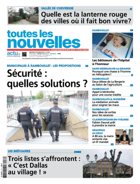 Cover of Toutes les Nouvelles (Rambouillet / Chevreuse)