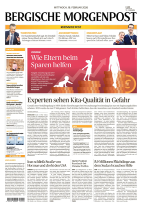 Cover of Bergische Morgenpost Wermelskirchen/Huckeswagen/Radevormwald