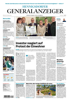 Cover of Hennigsdorfer Generalanzeiger