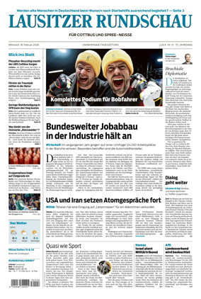 Cover of Lausitzer Rundschau