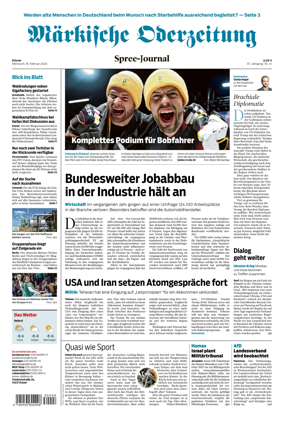 Cover of Markische Oderzeitung Erkner