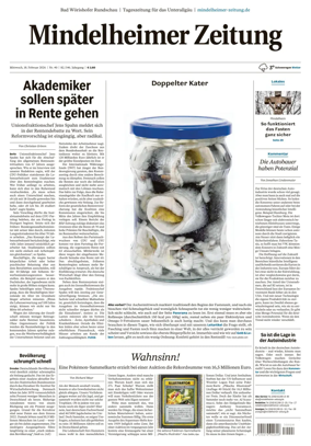 Cover of Mindelheimer Zeitung