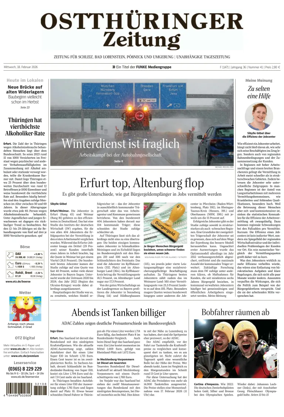 Cover of Ostthuringer Zeitung (Bad Lobenstein)