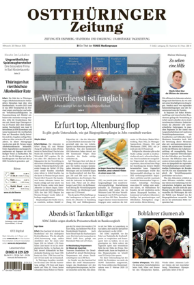 Cover of Ostthuringer Zeitung (Saale-Holzland-Kreis)