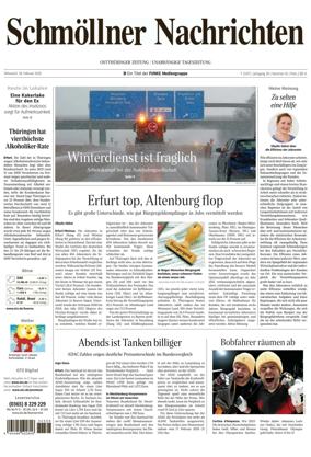 Cover of Ostthuringer Zeitung (Schmolln)