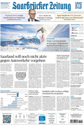 Cover of Saarbruecker Zeitung