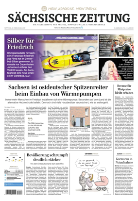 Cover of Sachsische Zeitung (Freital Dippoldiswalde & Osterzgebirge)