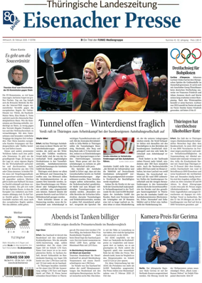 Cover of Thuringische Landeszeitung (Eisenach)