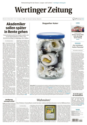 Cover of Wertinger Zeitung