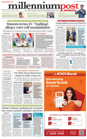 Cover of Millennium Post (Kolkata)