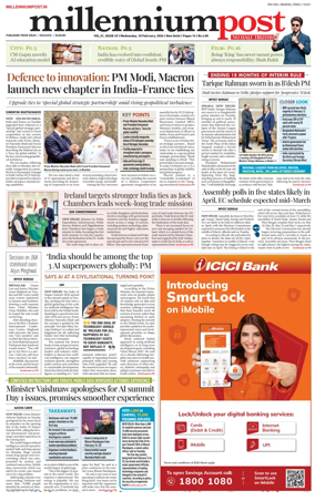 Cover of Millennium Post