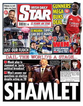 Cover of Irish Daily Star