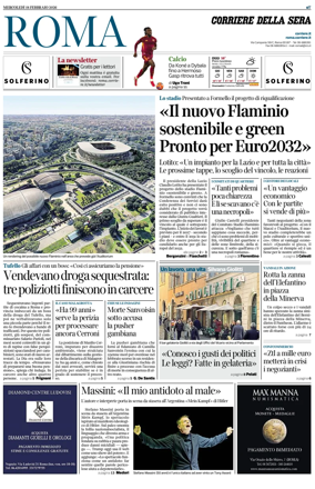 Cover of Corriere della Sera (Roma)