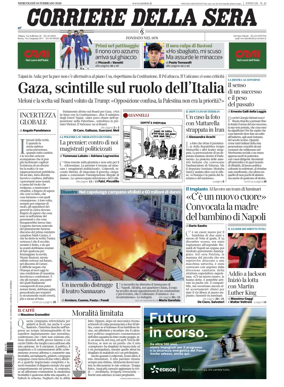 Cover of Corriere della Sera