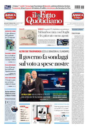 Cover of Il Fatto Quotidiano