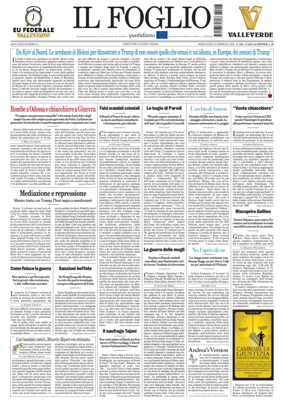 Cover of Il Foglio Quotidiano