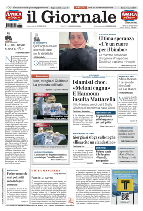 Cover of Il Giornale (Italy)
