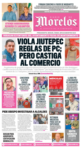 Cover of Diario de Morelos