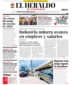 Cover of El Heraldo de Chihuahua