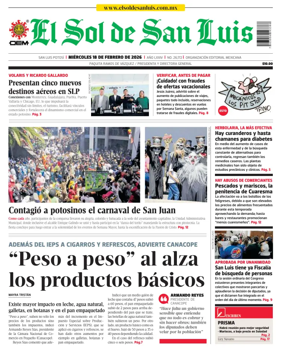 Cover of El Sol de San Luis Potosi