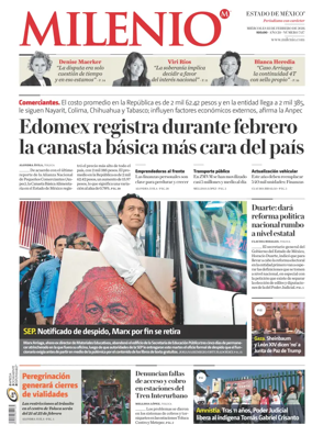 Cover of Milenio Edo de Mexico