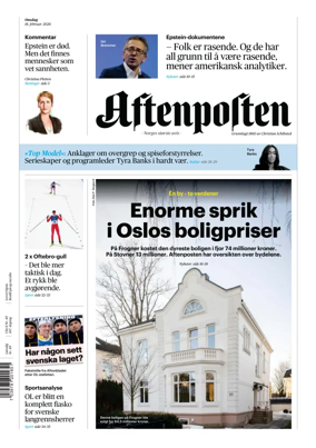 Cover of Aftenposten