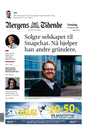 Cover of Bergens Tidende