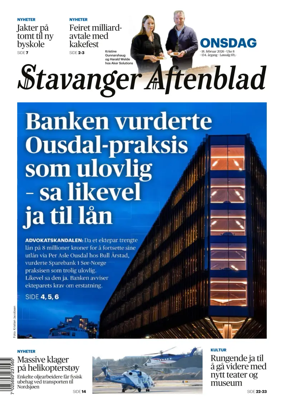 Cover of Stavanger Aftenblad