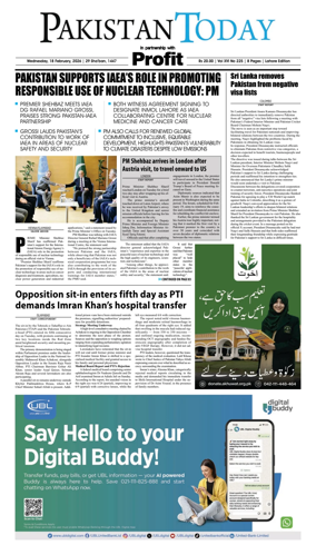 Cover of Pakistan Today (Lahore)