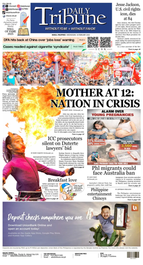 Cover of Daily Tribune (Philippines)