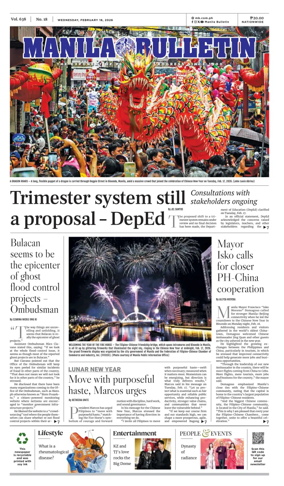 Cover of Manila Bulletin