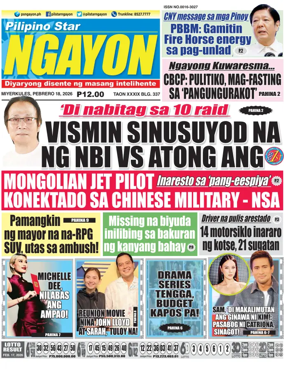 Cover of Pilipino Star Ngayon