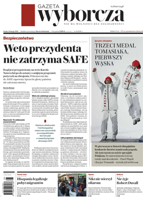 Cover of Gazeta Wyborcza