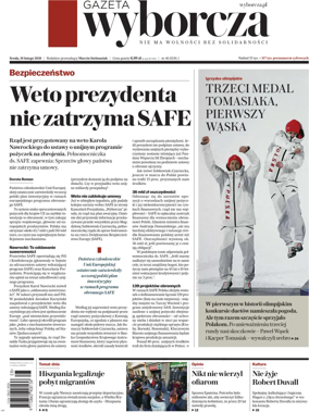 Cover of Gazeta Wyborcza Stoleczna