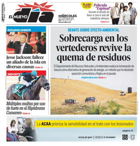 Cover of El Nuevo Dia
