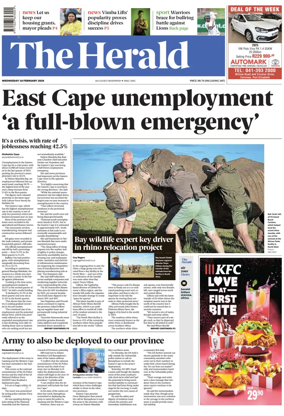 Cover of The Herald (South Africa)