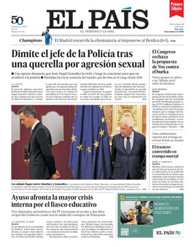 Cover of EL PAIS primera edicion