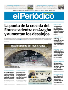Cover of El Periodico Aragon