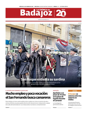 Cover of La Cronica de Badajoz BE