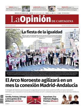 Cover of La Opinion de Murcia (Cartagena)