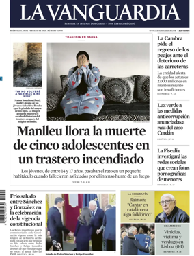 Cover of La Vanguardia (1st Edition)