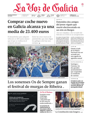 Cover of La Voz de Galicia (Barbanza)