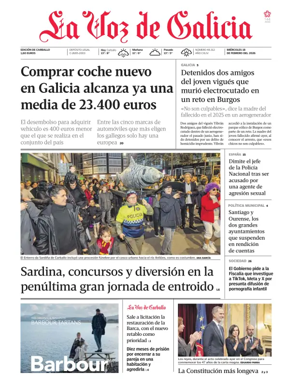 Cover of La Voz de Galicia (Carballo)