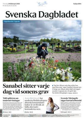 Cover of Svenska Dagbladet