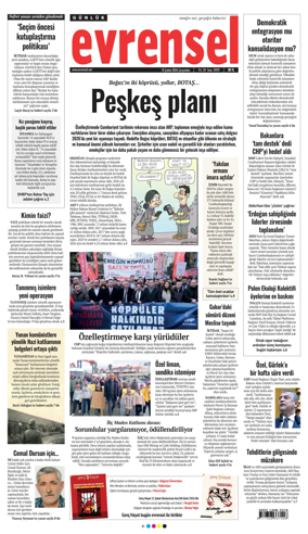Cover of Evrensel Gazetesi