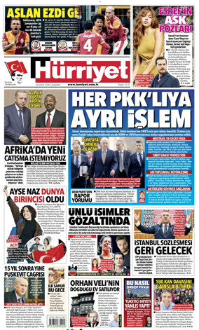 Cover of Hurriyet