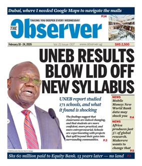 Cover of The Observer (Uganda)