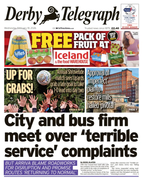 Cover of Derby Telegraph